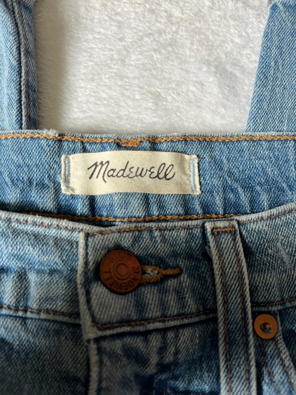 Madewell Light Blue Straight-Leg Jeans - Picture 4 of 12